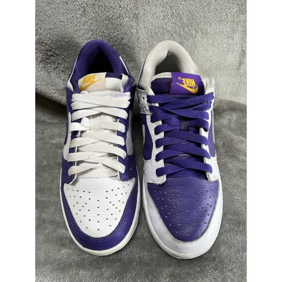 Nike Dunk Low SE Flip The Old School Women’s 6.5 Purple White Ostrich DJ4636 - Picture 3 of 11